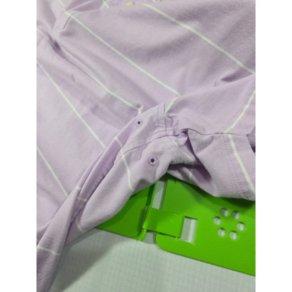 Nike Dri-Fit Men's‎ XXL Purple and White Polo Size XXL Vented Underarm